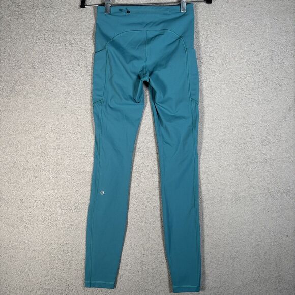Lululemon Speed Up Tight‎ Women’s Size 4 Luxtreme Ice Cave Blue Pockets Yoga - Picture 7 of 11